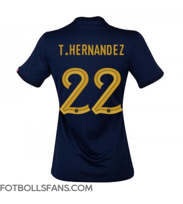 Frankrike Theo Hernandez #22 Replika Hemmatröja Damer VM 2022 Kortärmad